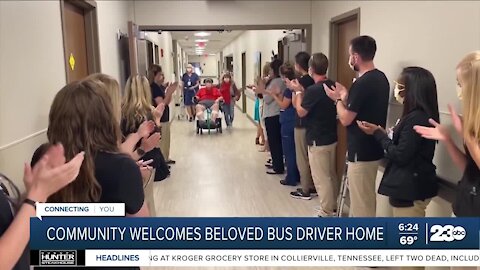 Missouri community welcomes back bus driver who battled COVID