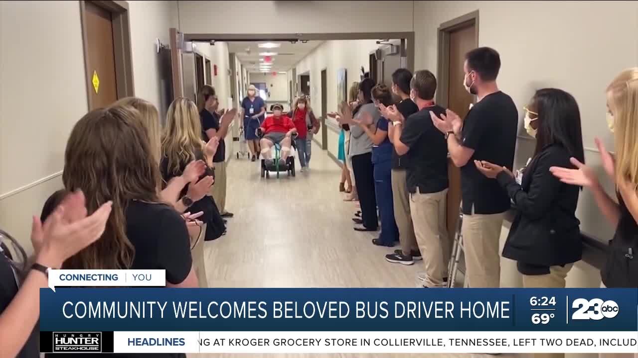 Missouri community welcomes back bus driver who battled COVID