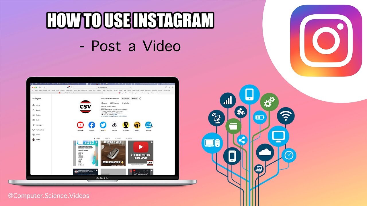 How to UPLOAD a Video to Instagram Using a Mac Computer - Basic Tutorial | New