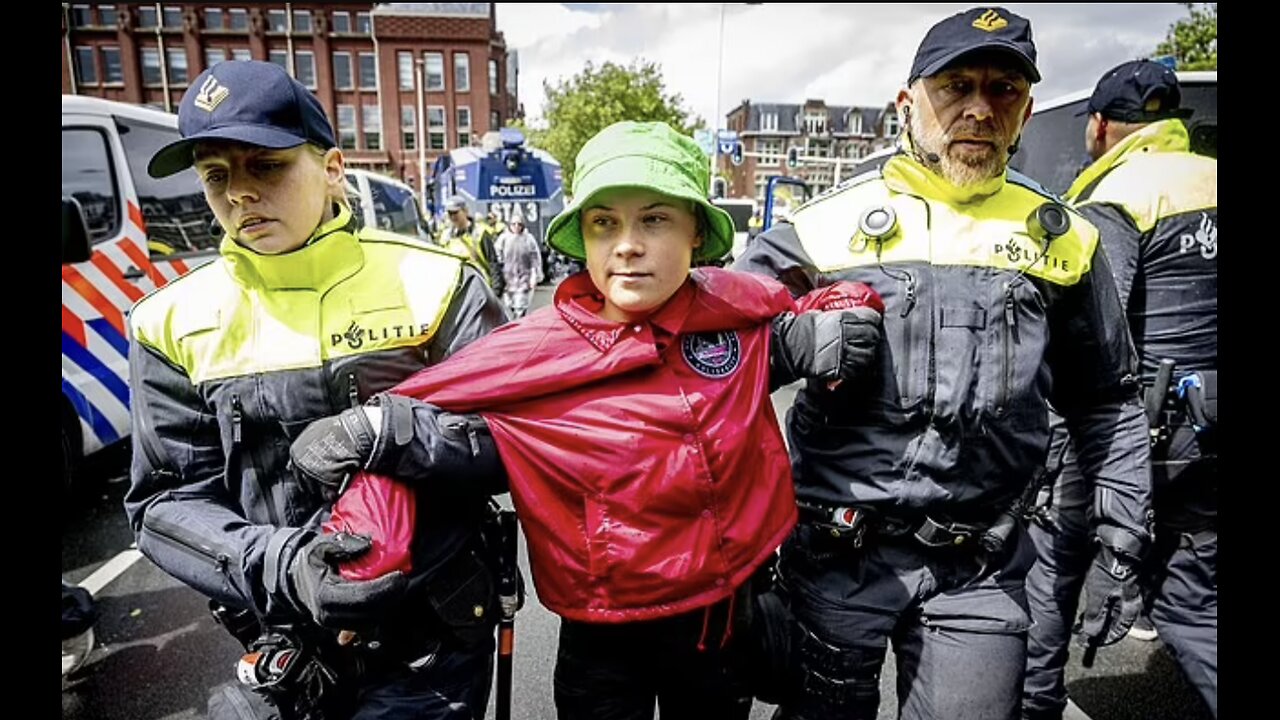 Greta Thunberg👉Gets👀Arrested👮‍♂️Again👀🤪🤣😎