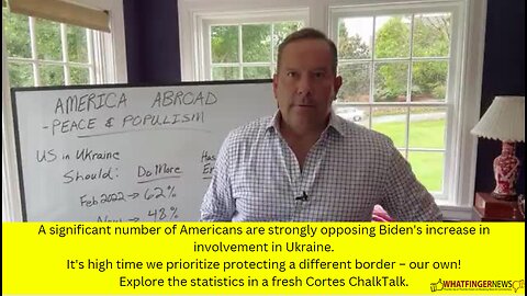 A significant number of Americans are strongly opposing Biden's increase in involvement in Ukraine.