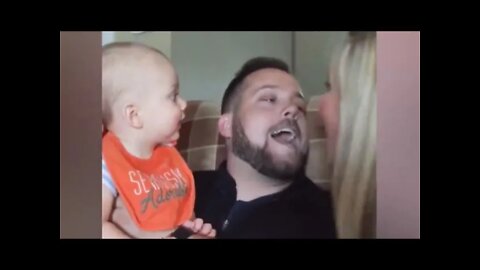 Babies Reaction to Daddy Mommy Kiss #BossBaby #baby #Funny