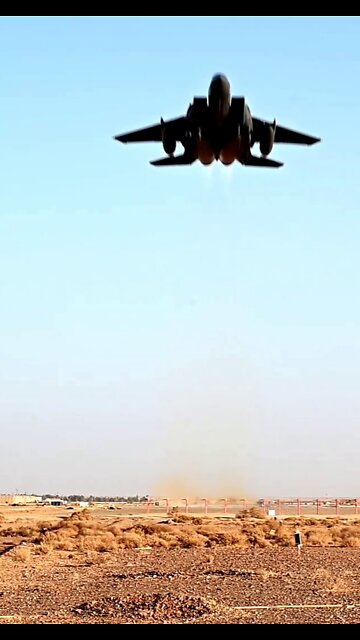 F-15 Takes Off Overhead