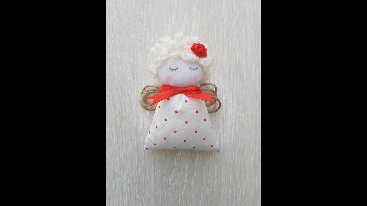 Angel made of Fabric and Jute || Making Doll