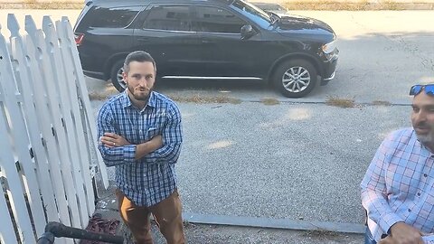 A man confronts the FBI when they arrive at his home due to a social media post