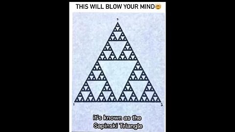 SIERPINSKI TRIANGLE.: Sacred Geometry. start by drawing 3 points in the shape of a triangle
