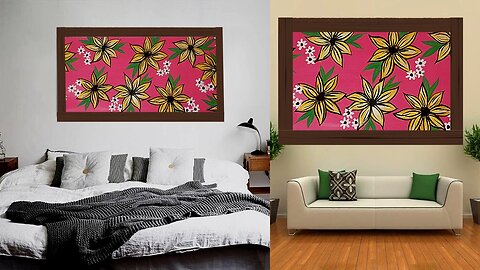 Step by Step Abstract Floral painting Beginner