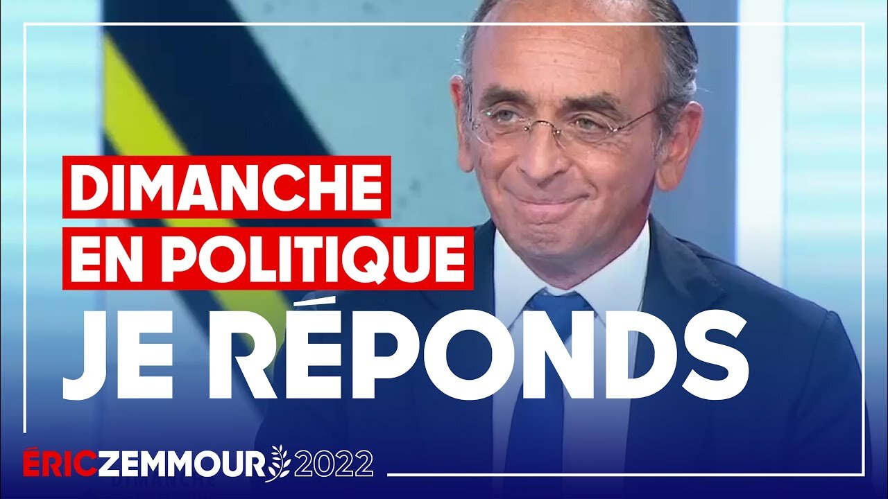 Eric Zemmour invité à Dimanche en Politique