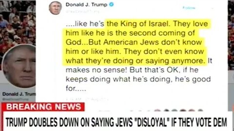 "Trump... Calling Himself The KING OF ISRAEL! And The SECOND COMING OF GOD!"