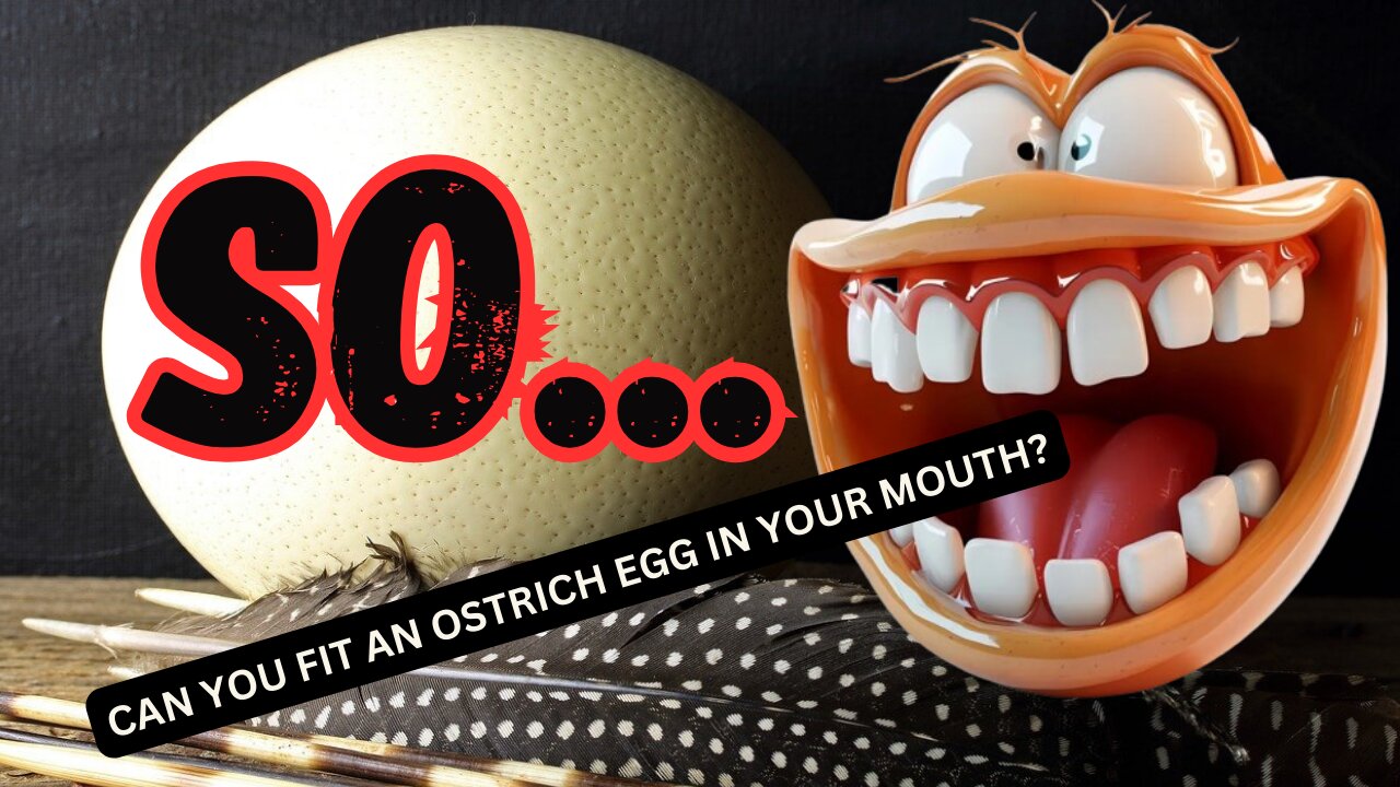 Open Wide: Can You Fit a Whole Ostrich Egg in Your Mouth? 😲