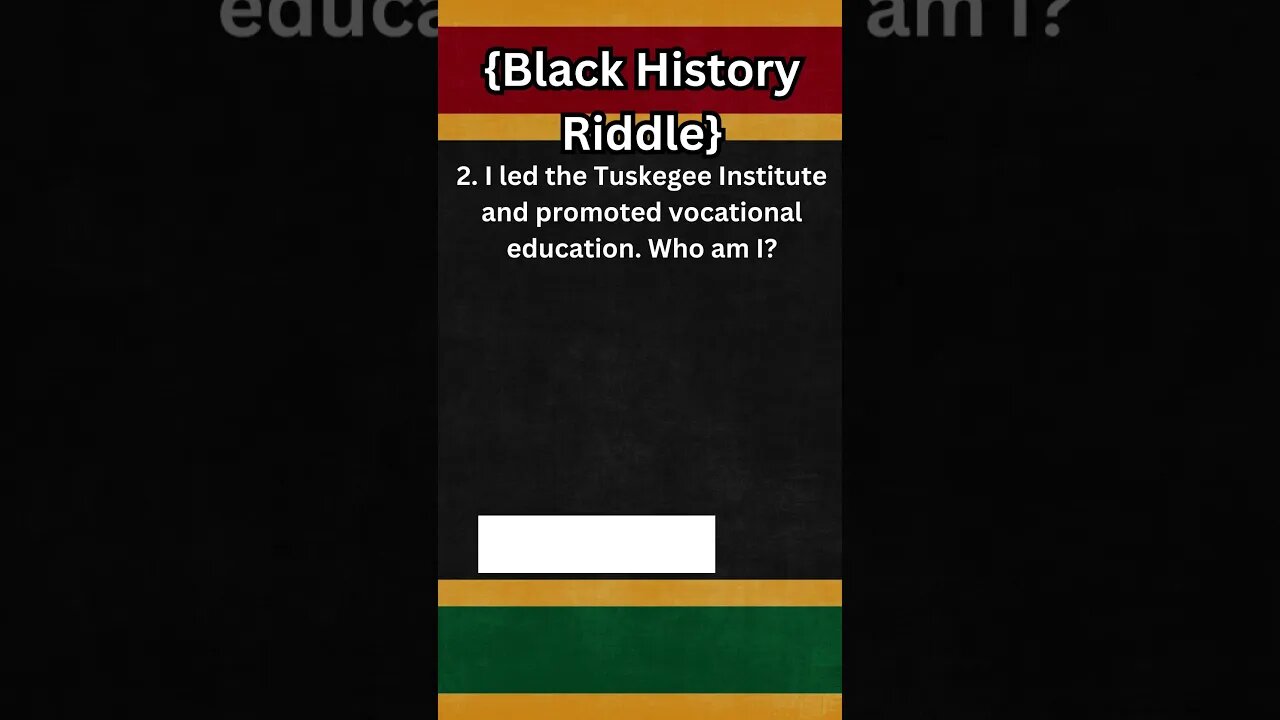 Black History Riddle 002