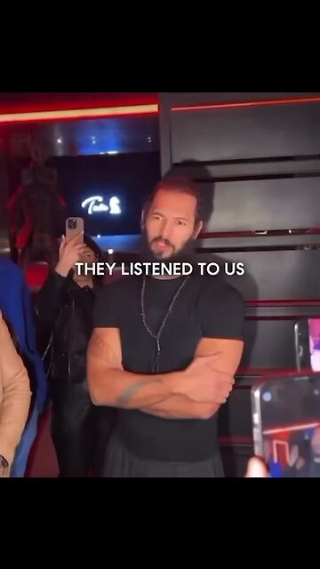 Andrew Tates speech after release