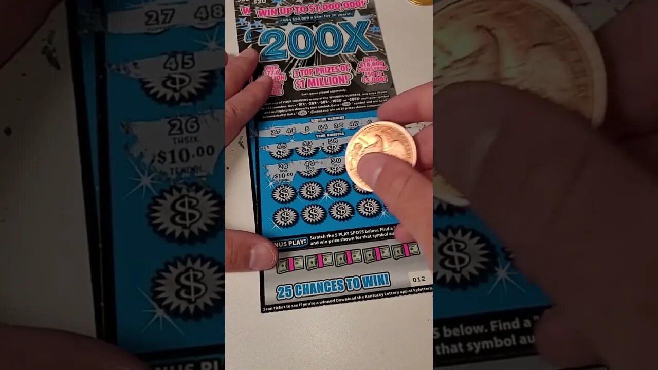 200X Lotto Tickets from the Kentucky Lottery! #lottery