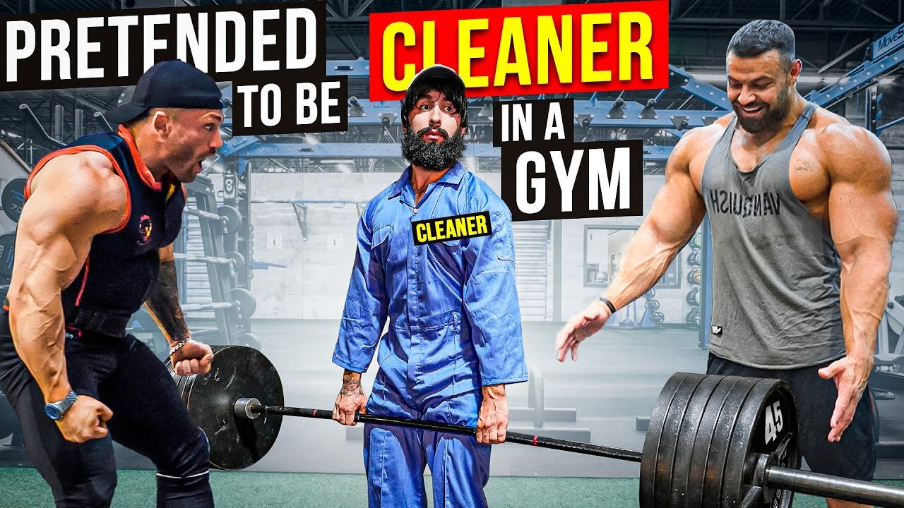 Elite Powerlifter Pretended to be a CLEANER - Anatoly GYM PRANK