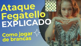 ATAQUE FEGATELLO OU ATAQUE FIGADO FRITO DE BRANCAS COMO JOGAR #Chess #Xadrez #Ajedrez #xequemate