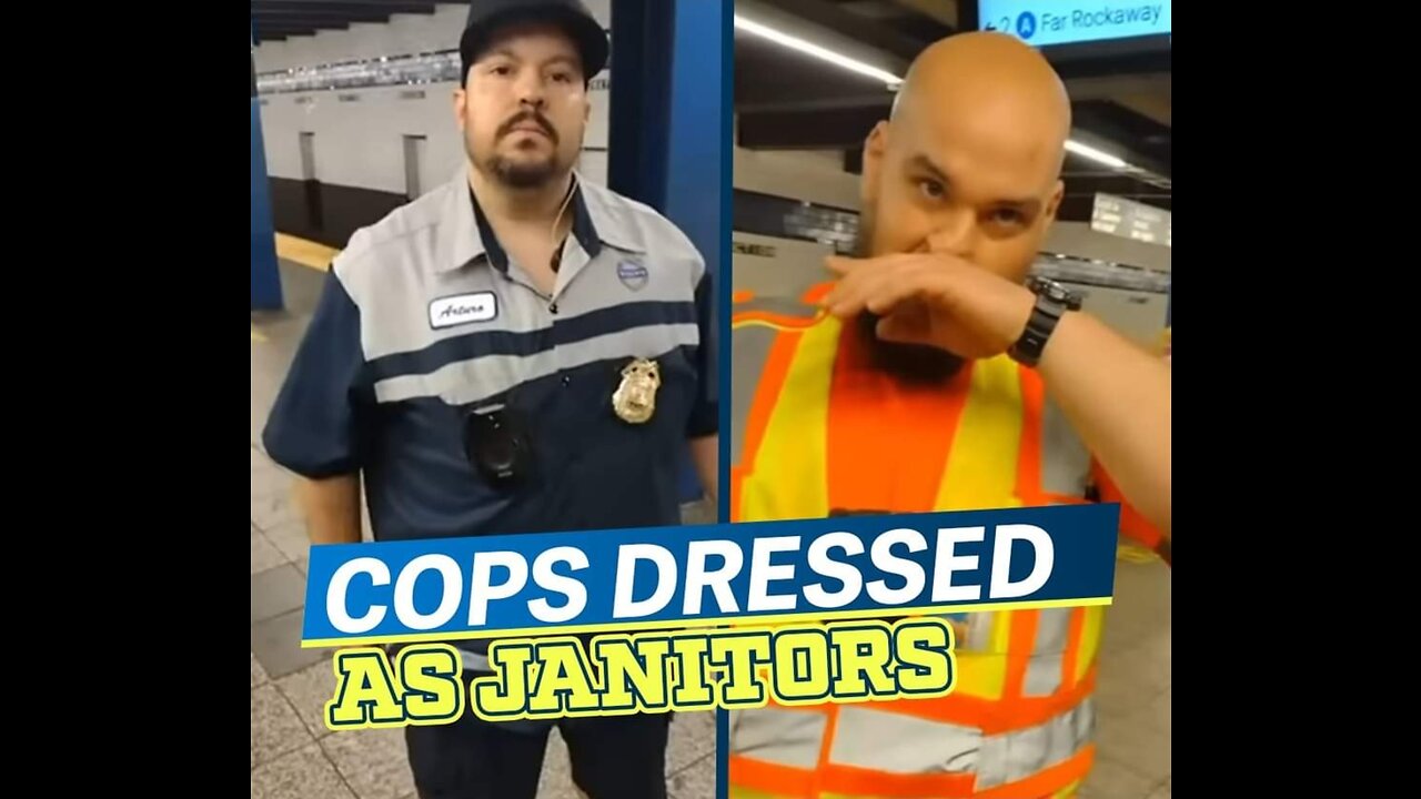 Cops Dressed As Janitors Ask For ID?!