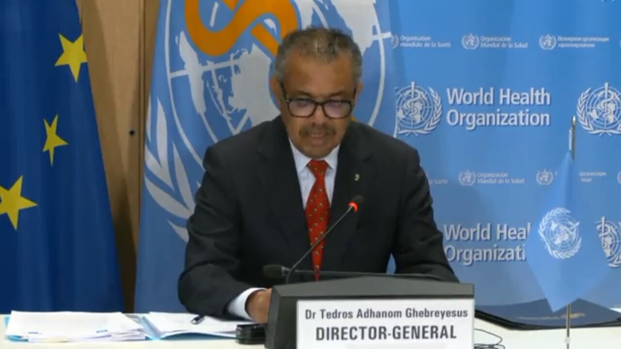 Commie Tedros: On 'Significant EU Digital Investment' & Proclaims A 'Global Health Certification'