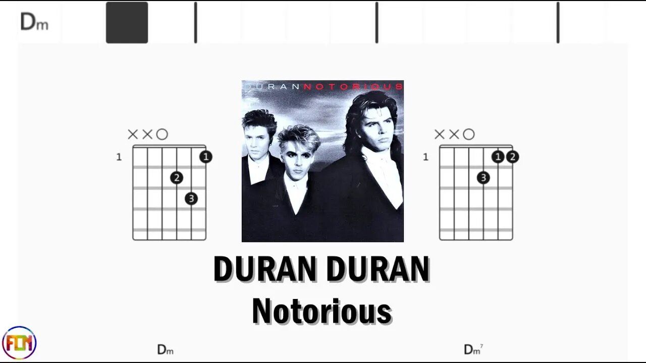 DURAN DURAN Notorious - Guitar Chords & Lyrics HD