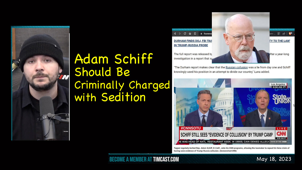 Schiff Should Be Criminally Charged with Sedition