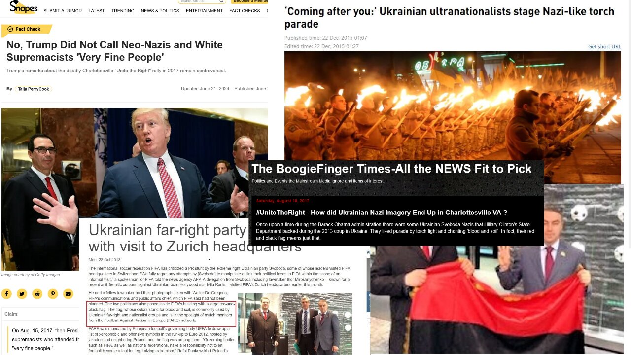 The Democrats' Charlottesville Nazi Fine People Lie - Yet Another Ukrainian Nazi Connection