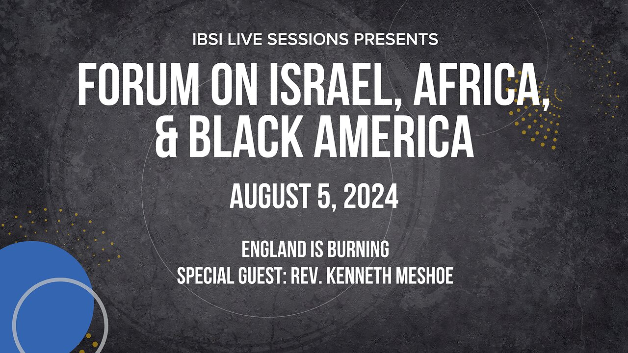 England is Burning / Special Guest: Rev. Kenneth Meshoe