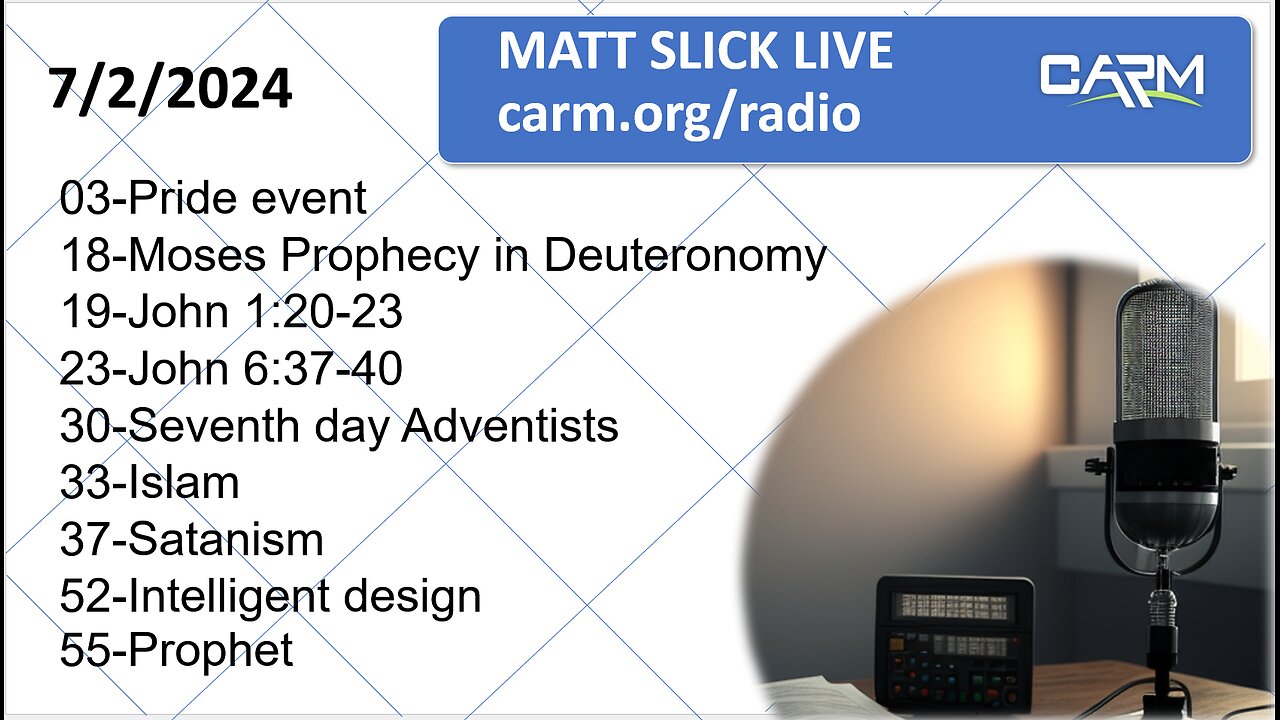 Matt Slick Live, 7/2/2024