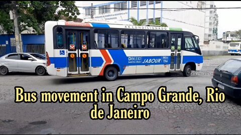 Bus movement in Campo Grande, Rio de Janeiro