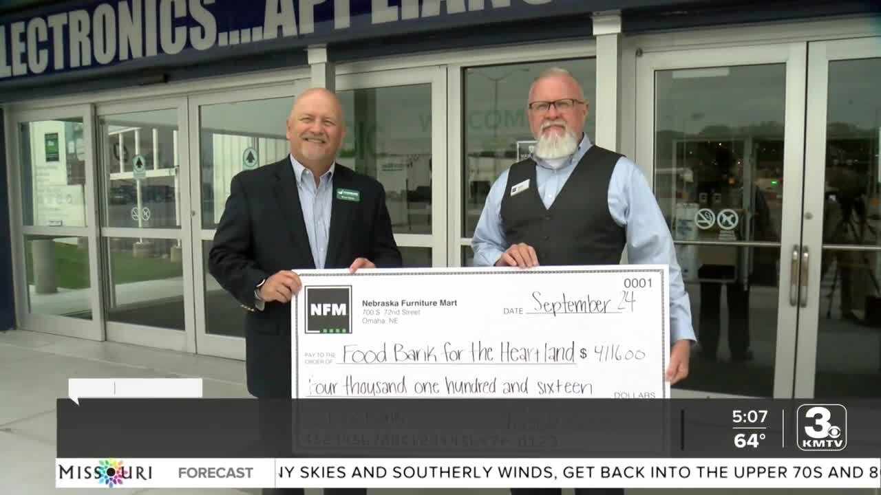 NFM donates thousands of dollars and pounds of food to Food Bank for the Heartland