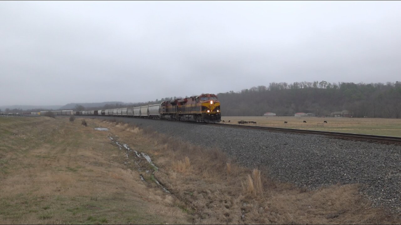 Railfanning Kansas City Southern on a Rainy February Day