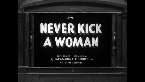 Popeye The Sailor - Never Kick A Woman (1936)