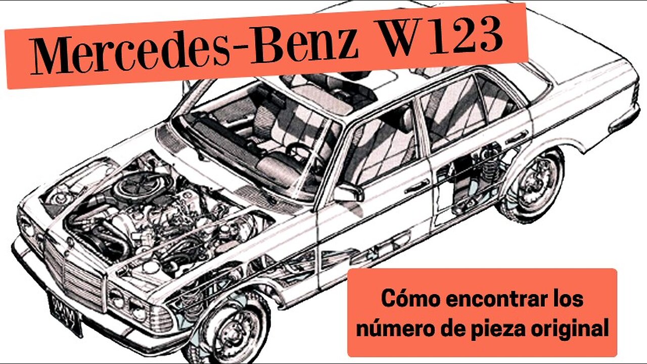 Mercedes Benz W123 - Cómo encontrar número pieza original y encontrar los precios mas bajo tutorial