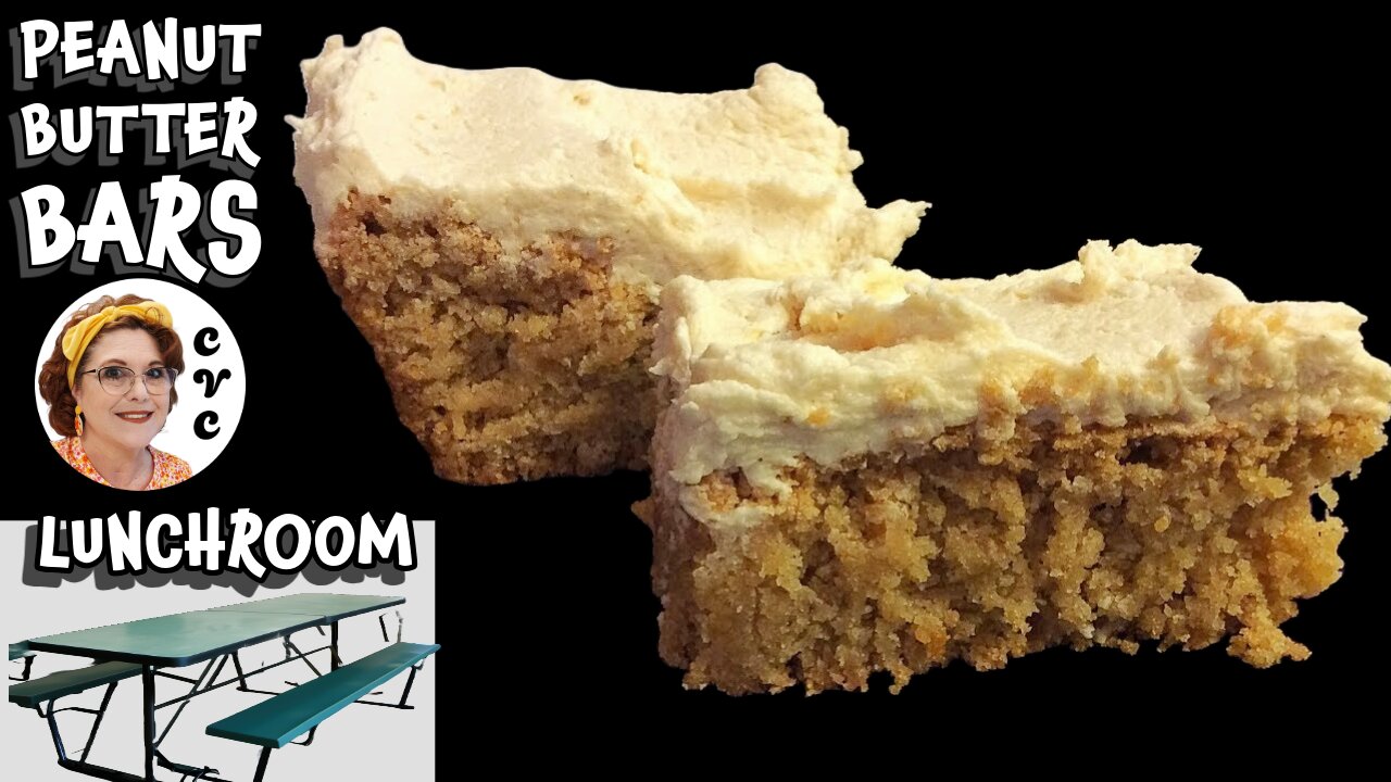 Lunchroom Peanut Butter Bars Recipe Tutorial