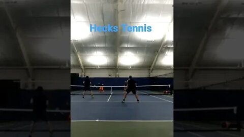 tennis doubles net point play #tennis #tennisplayer #usta