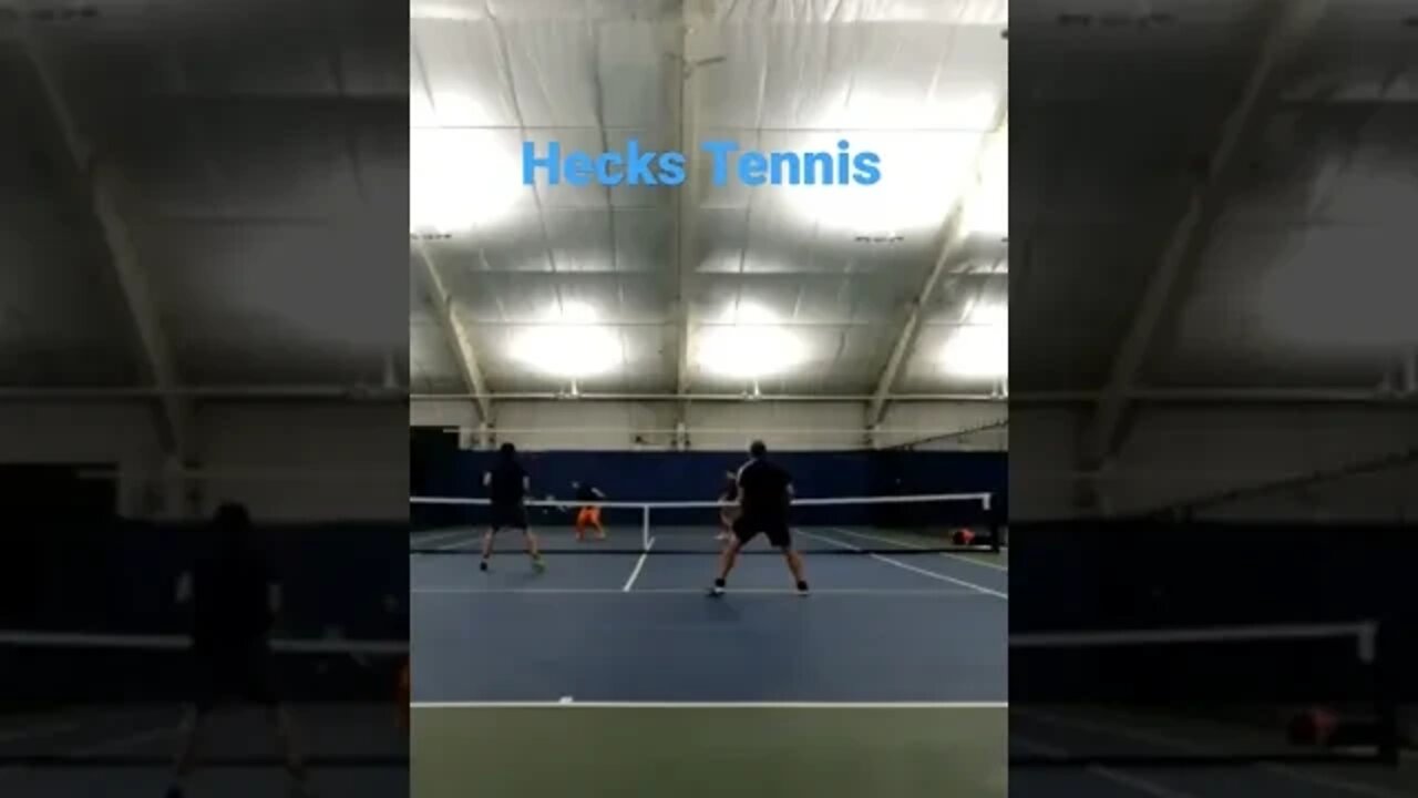 tennis doubles net point play #tennis #tennisplayer #usta