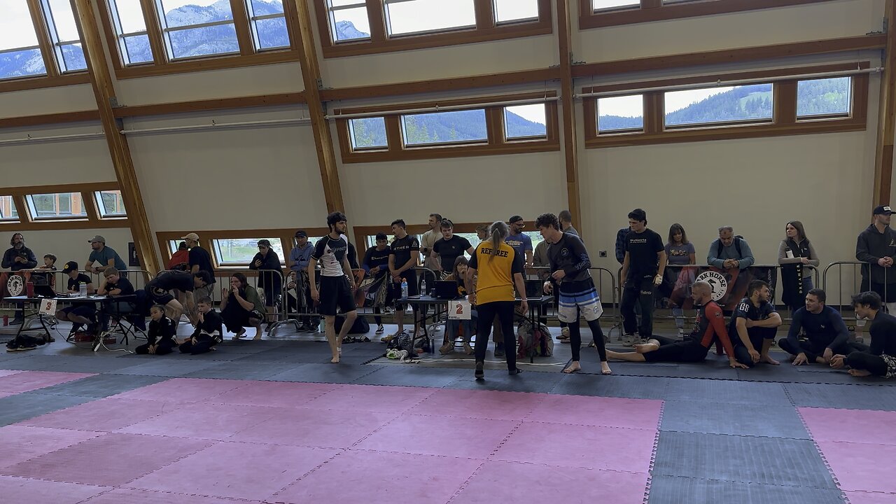 Noah competing in Banff tournament. Congratulations on a great win Noah!