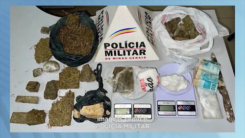 Ipatinga: dois homens presos com crack cocaína e maconha