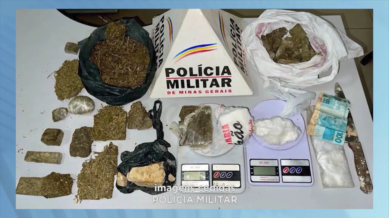 Ipatinga: dois homens presos com crack cocaína e maconha