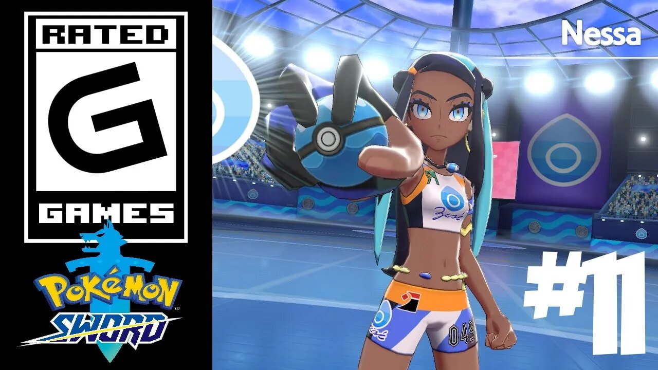 Pokemon Sword - Part 11 - Gym Leader Nessa