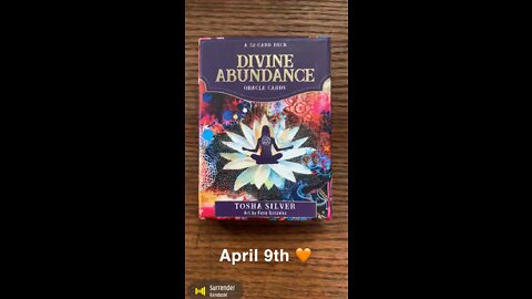 April 9th oracle card: surrender