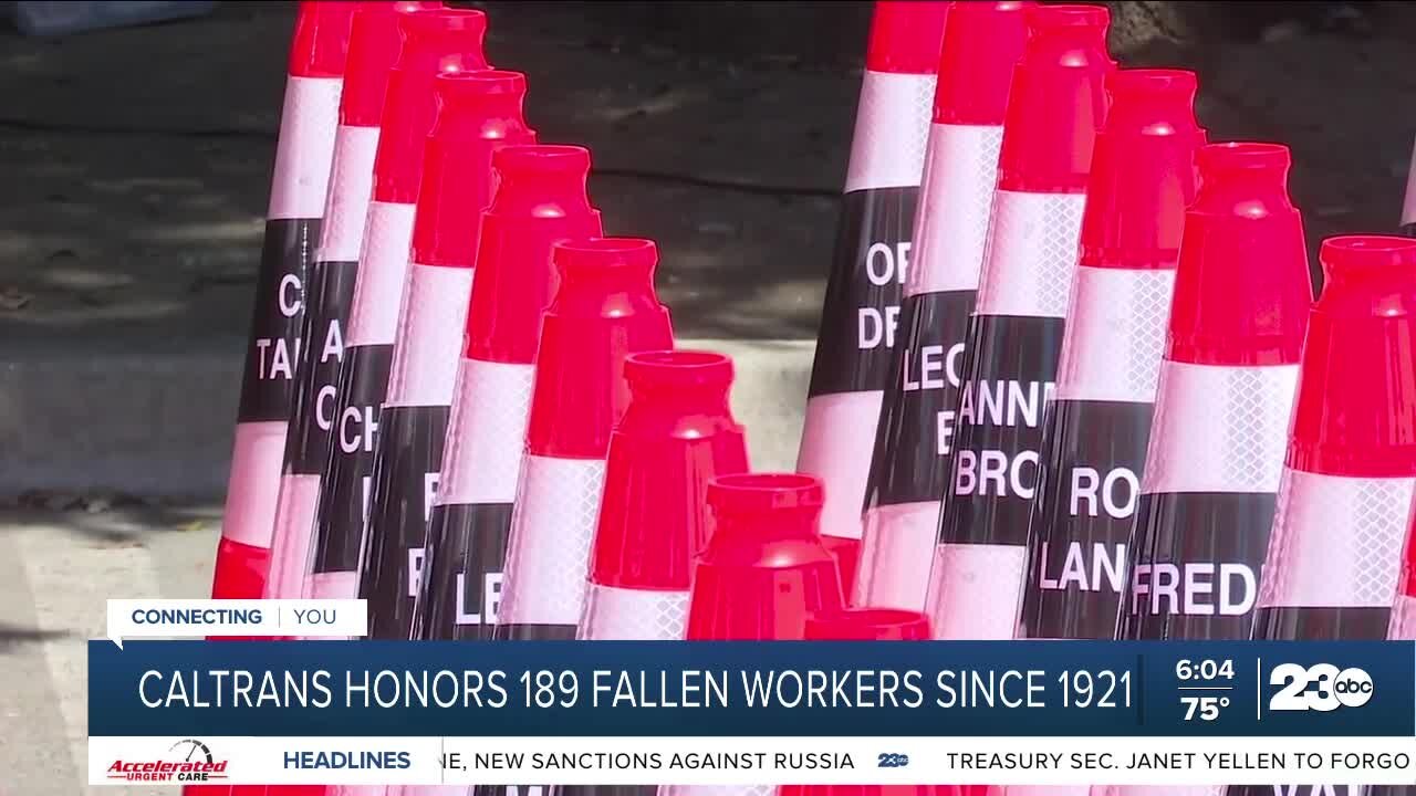 Caltrans honors 189 fallen workers since 1921