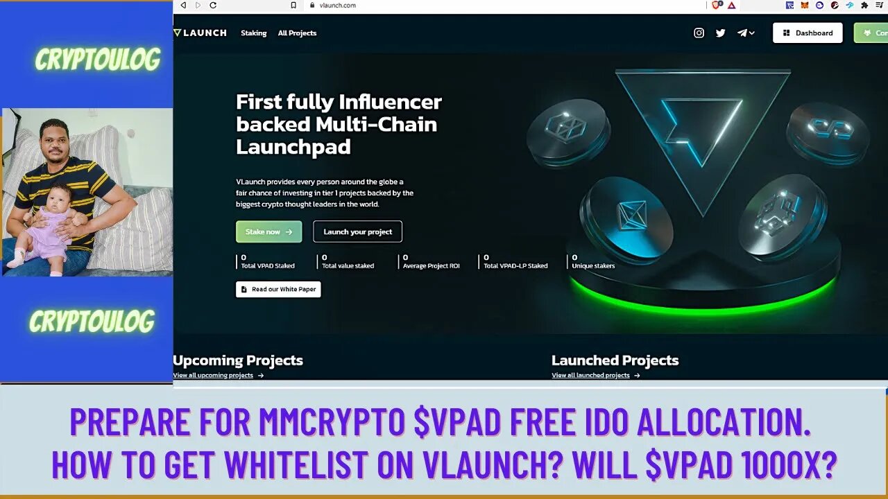 Prepare For MMCRYPTO $VPAD Free IDO Allocation. How To Get Whitelist On VLAUNCH? Will $VPAD 1000X?