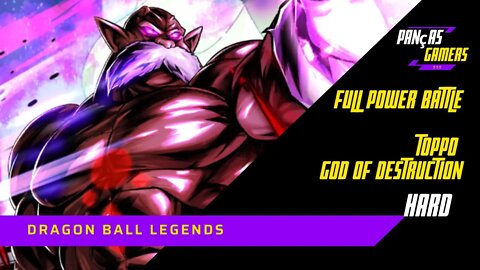 VENCENDO TOPPO DEUS DA DESTRUIÇÃO NO FULL POWER BATTLE - HARD - Dragon Ball Legends