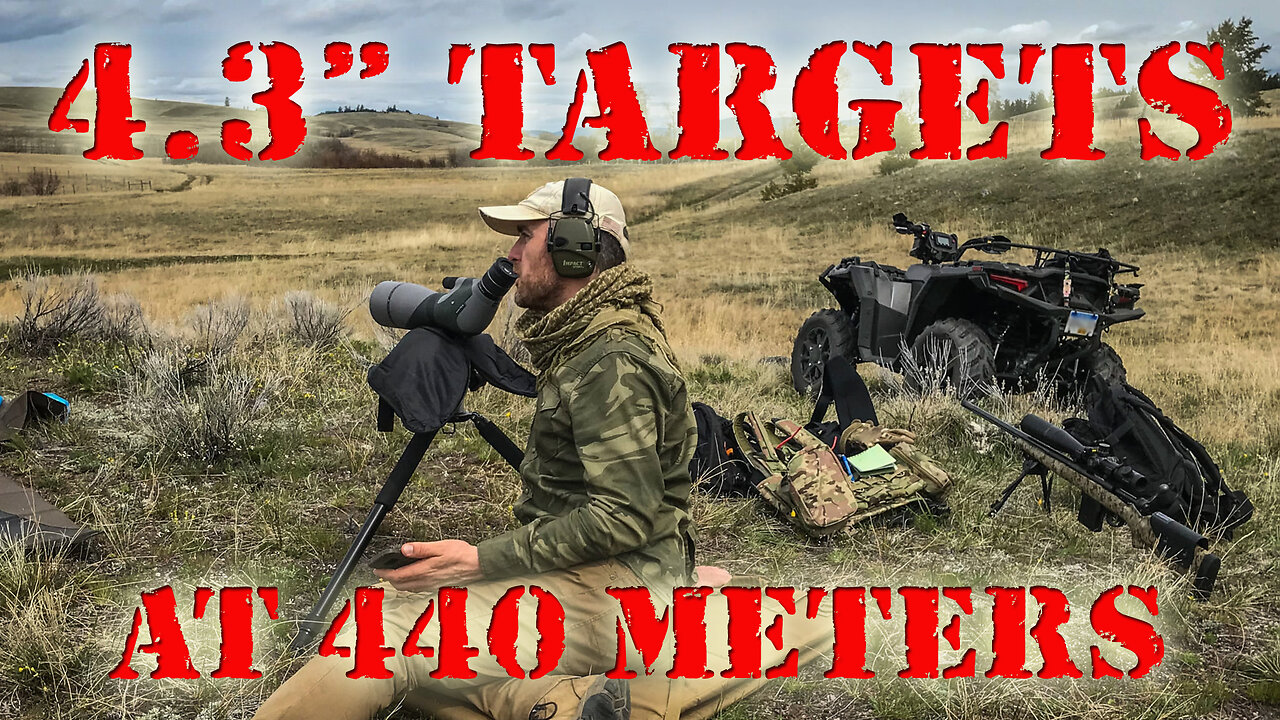 Shooting 4.3 inch targets at 440 meters (Savage Model 10 FCP-SR .308)