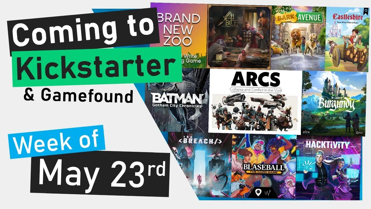 📅Kickstarter Boardgames | Castles Of Burgundy: Special Edition, ARCS, Batman Gotham City Chronicles