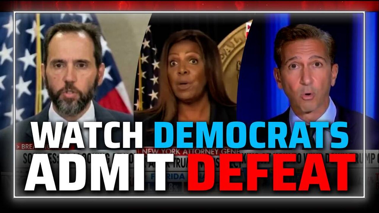 VIDEO: Watch Democrats Admit Defeat & DOJ Drop Cases Against Trump