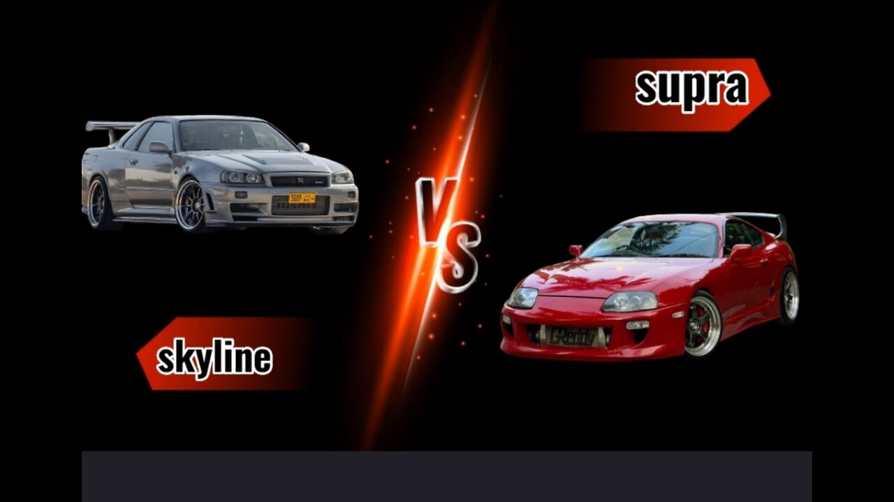 Toyota supra vs Nissan skyline GT-R R34