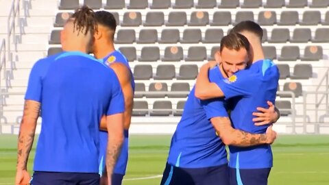 England train after below-par performance against USA