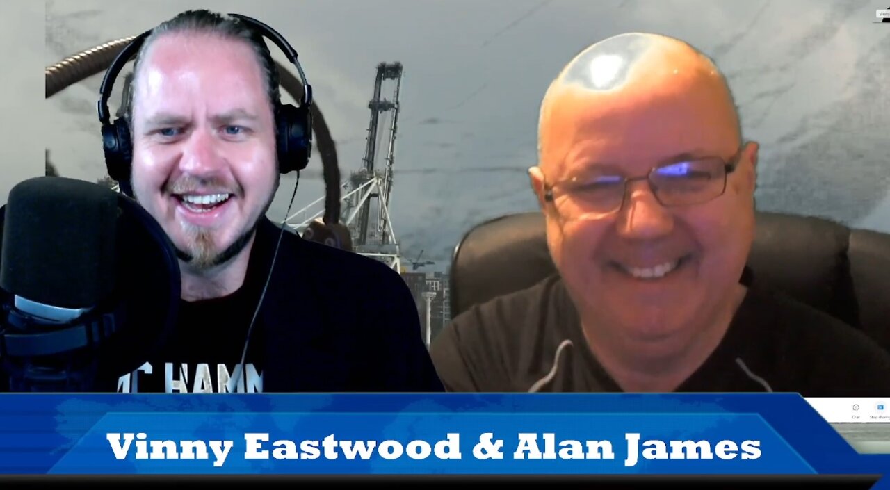 Alan James from Circle Of White Light Radio in Ireland on The Vinny Eastwood Show