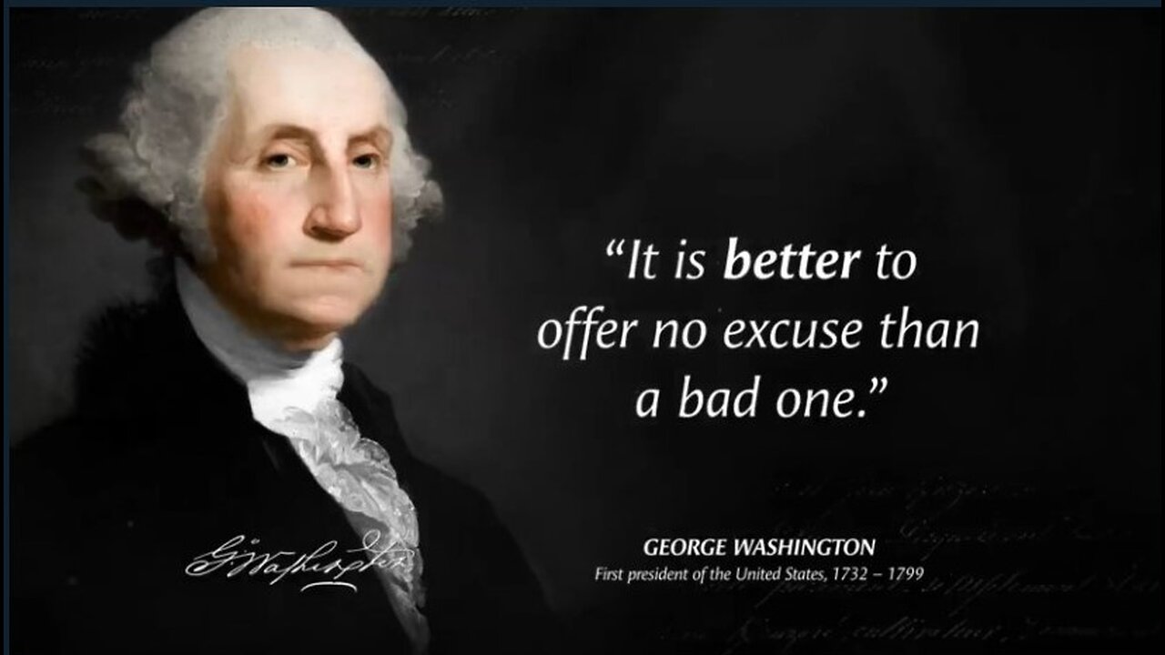 George Washington's Quotes which are better known in youth to not to Regret in Old Age