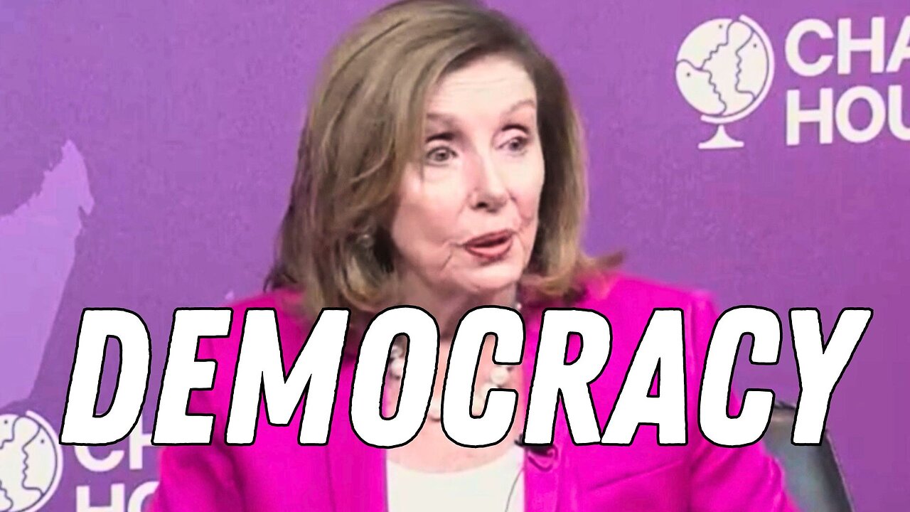 Nancy Pelosi Says There's "Nothing Less Than Democracy" on the Ballot
